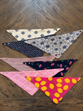 Set of 7 Bandana Bibs - Multi Color Pack